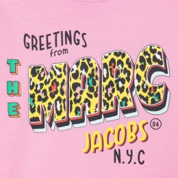 ◆키즈◆22SS 키즈 레오파드 로고 티셔츠 핑크 W15610 465