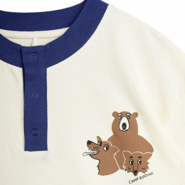 ◆키즈◆25SS 키즈 애니멀 프린팅 헨리넥 티셔츠 아이보리/네이비 25620102 11