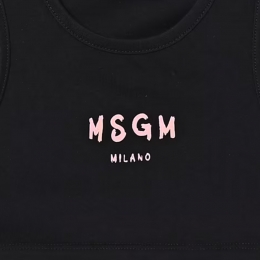 ◆키즈◆키즈 크롭 저지 탑 블랙/핑크 S6MSJGTO011 11088