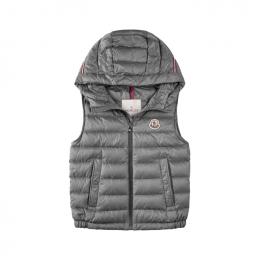 ◆키즈◆여성 유제이 UZAY 로고 패치 후드 경량패딩 자켓 그레이 1A000 07 597YF 905