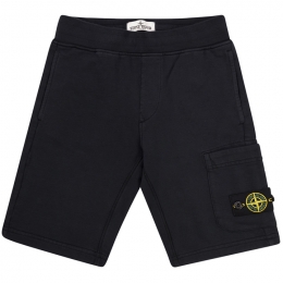 ◆키즈◆25SS 키즈 와펜 패치 버뮤다 숏 트레이닝 팬츠 블랙 K1S16 6200006 S0040 V0029