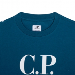 ◆키즈◆여성 로고 프린트 저지 반팔 티셔츠 블루 16CKTS047C 00LAA17 848