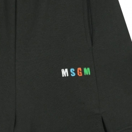 여성 컬러 로고 버뮤다 팬츠 워시드블랙 S6MSJBBE235 MS040