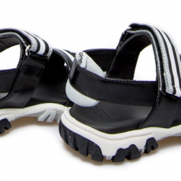 ◆키즈◆21SS 여성 로고 자수 샌들 블랙 4L700 00 02SU0 998