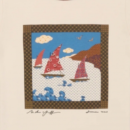 ◆키즈◆25SS 키즈 세일보트 콜라주 링거 티셔츠 비스크 K3097U25 191