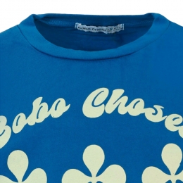 ◆키즈◆25FW 키즈 클로버 프린트 롱슬리브 티셔츠 블루 B225AC008 421