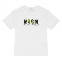 ◆키즈◆24SS 키즈 로고 프린팅 티셔츠 화이트 S4MSJGTH283 001