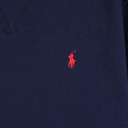 ◆키즈◆23SS 여성 포니 로고 자수 기모 맨투맨 네이비 772102 002