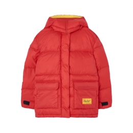 ◆키즈◆키즈 리머 LEMUR 후드 푸퍼 자켓 레드 F25074 038EK