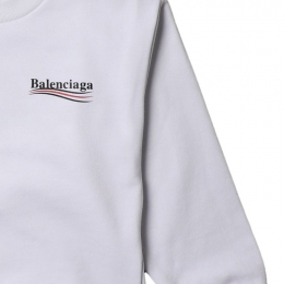 ◆키즈◆21FW 키즈 웨이브 로고 맨투맨 화이트 558145 TIVB4 9040