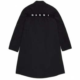 ◆키즈◆24SS 키즈 백 로고 포인트 롱 자켓 블랙 M01006 M00QF 0M900