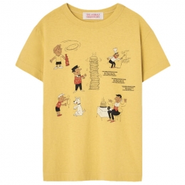 ◆키즈◆25SS 키즈 그래픽 티셔츠 옐로우 S25023 247BS