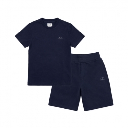 ◆키즈◆키즈 로고 프린트 하프 저지 셋업 네이비 20CKTA009B 00LAA17 888