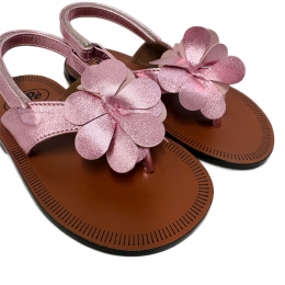 ◆키즈◆키즈 줄리엣 JULIETTE 에나멜 플라워 샌들 로즈핑크 01235/FVA/VLC-LAMSC