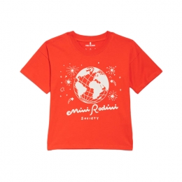 ◆키즈◆키즈 소사이어티 프린팅 티셔츠 레드 26120149 42