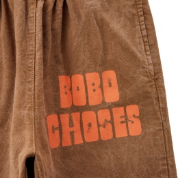 ◆키즈◆25SS 키즈 로고 우븐 팬츠 브라운 B125AC134 211