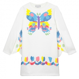 ◆키즈◆21SS 여성 버터플라이 윙 슬리브 원피스 화이트 602615 SQJC6 9100