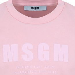 ◆키즈◆키즈 엠보 로고 프린팅 티셔츠 핑크 S5MSJUTH170 MS015