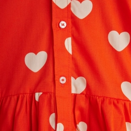 ◆키즈◆키즈 하트 패턴 우븐 원피스 레드 26150118 42