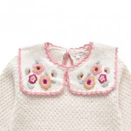 ◆키즈◆23FW 키즈 CYRELLA 블렌드 울 스웨터 크림 J0107 CREAM