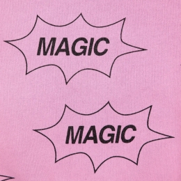 ◆키즈◆24FW 키즈 잇츠 매직 올 오버 맨투맨 핑크 B224AC049 661