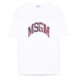 ◆키즈◆25SS 여성 로고 프린트 티셔츠 화이트 S5MSJGTH255 001