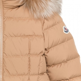 ◆키즈◆25SS 여성 BOEDETTE 로고 패치 후드 패딩 다운 자켓 베이지 1A000 47 54A81 248