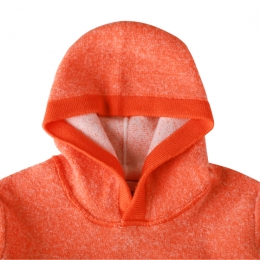 ◆키즈◆키즈 와펜 후드 니트 오렌지 6916514D2 V0032