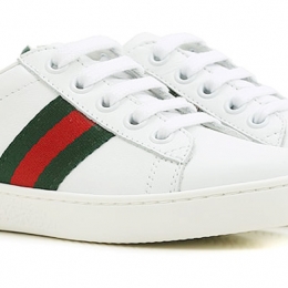 ◆키즈◆23SS 키즈 에이스 웹 스니커즈 화이트 433148 CPWE0 9075