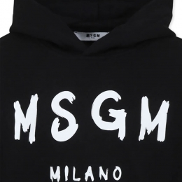 ◆키즈◆25SS 여성 로고 프린트 후드티 블랙 S5MSJUHS055 110