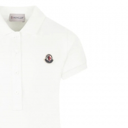 ◆키즈◆25SS 여성 로고 패치 폴로 원피스 화이트 8I000 14 89AL2 034