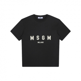 ◆키즈◆키즈 로고 프린트 티셔츠 블랙 F4MSJUTH176 103