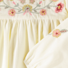 ◆키즈◆키즈 소피아 에스닉 자수 원피스 크림 25F_S0271 CREAM