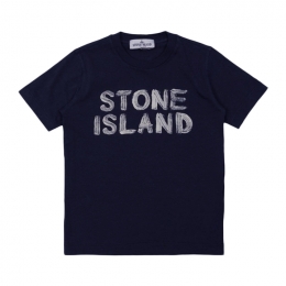 ◆키즈◆키즈 페인트 드로잉 로고 티셔츠 네이비 K1S16 2100010 S0125 V0020