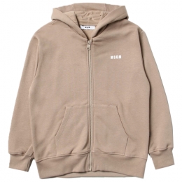 ◆키즈◆23FW 키즈 백 로고 포인트 후드집업 베이지 F3MSJUZH016 015