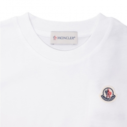 ◆키즈◆24SS 키즈 로고 패치 티셔츠 화이트 8C000 18 83907 001