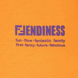 ◆키즈◆23SS 여성 로고 프린팅 티셔츠 오렌지 JUI040 7AJ F0TX8