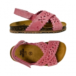 키즈 투콘미 크로스오버 스웨이드 샌들 로즈 BK12 VACCHETTA ROSA
