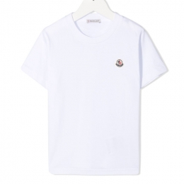 ◆키즈◆21SS 여성 로고 패치 티셔츠 화이트 8C746 00 83907 001