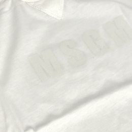 키즈 로고 프린팅 래글런 반팔 티셔츠 오프화이트 S6MSJGTH157 002