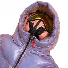 ◆키즈◆키즈 라운드 퀄팅 투톤 본디드 고글패딩 새먼/바이올렛 GG 765R T MBT5 424