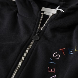 ◆키즈◆24FW 키즈 로고 컬러 자수 후드 집업 블랙 TV4C90 Z0453 930