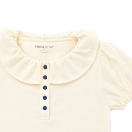 키즈 ULLA 퍼프 슬리브 티셔츠 마르지판 K3028S26 007