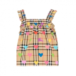 ◆키즈◆키즈 하트 체크 탑 샌드 8117457