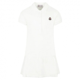 ◆키즈◆25SS 키즈 로고 패치 폴로 원피스 화이트 8I000 14 89AL2 034