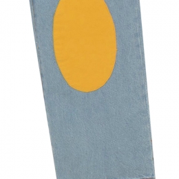 ◆키즈◆22FW 키즈 백로고 데님팬츠 연청 F22063 074EX