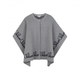 ◆키즈◆여성 니트 케이프 코트 헤더그레이 C20667 A46