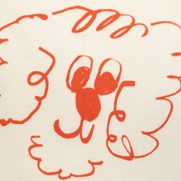 ◆키즈◆키즈 피클스 더 도그 티셔츠 오프화이트 B126AC017 199