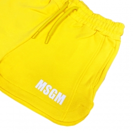 ◆키즈◆25SS 여성 로고 프린팅 코튼 숏팬츠 옐로우 S5MSJGSH095 MS009