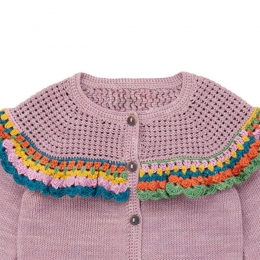 ◆키즈◆25SS 키즈 크로셰 조야 가디건 라일락 K1021S25 531